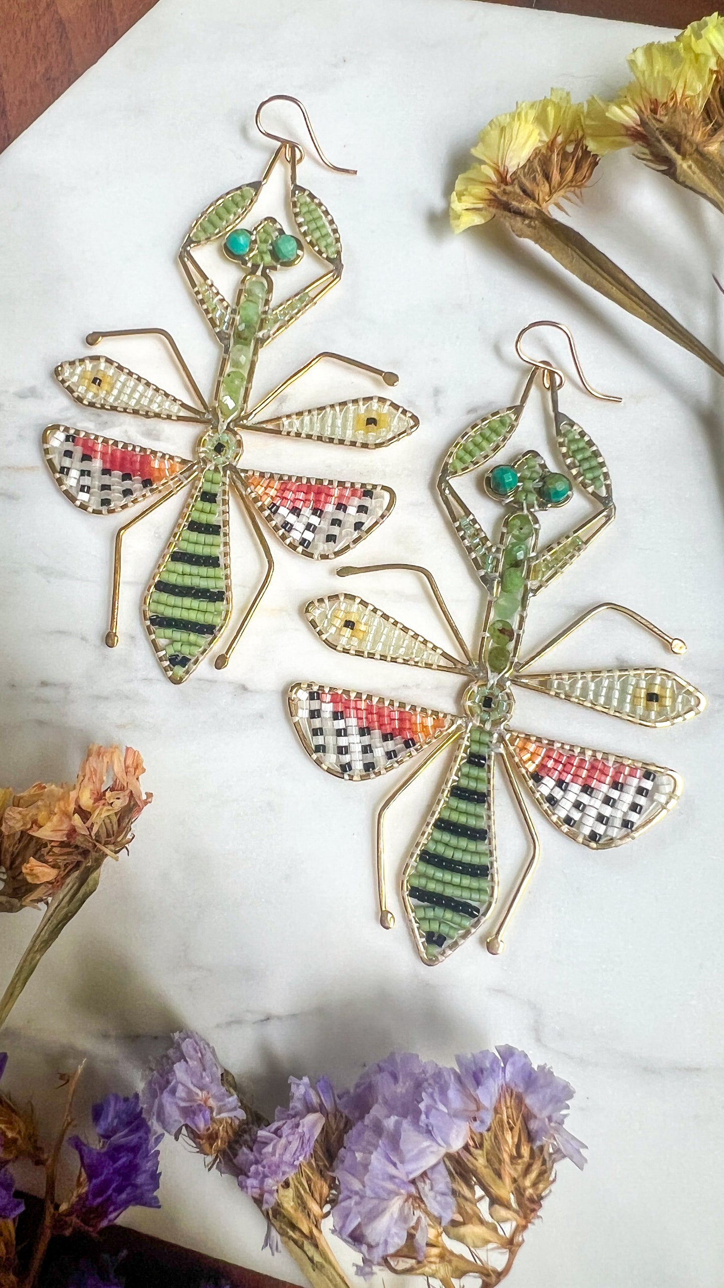 *Pre-order* Praying Mantis Earrings