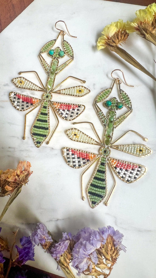 *Pre-order* Praying Mantis Earrings