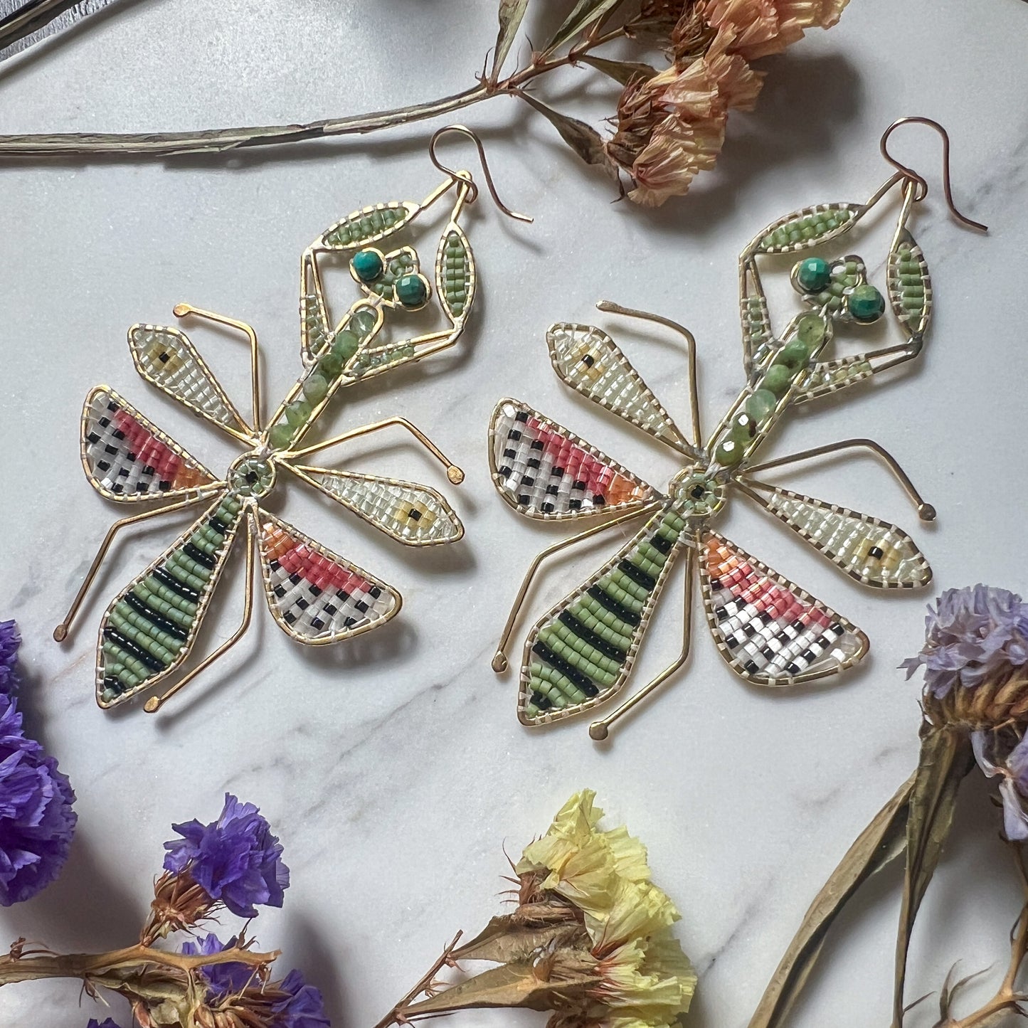 *Pre-order* Praying Mantis Earrings