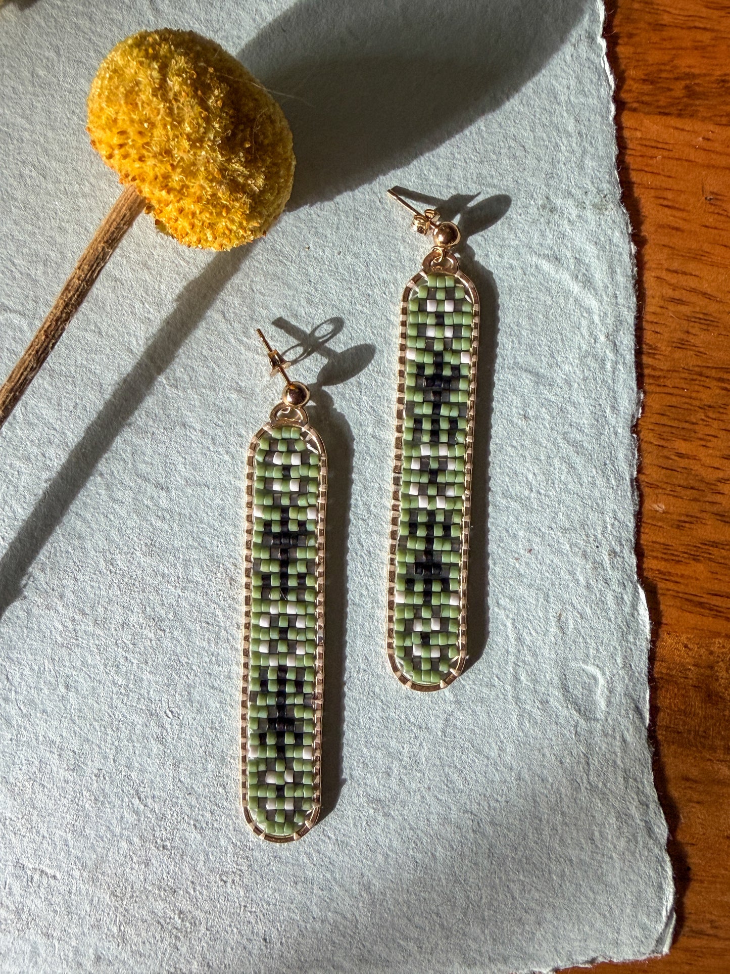 Green Floral Ovals