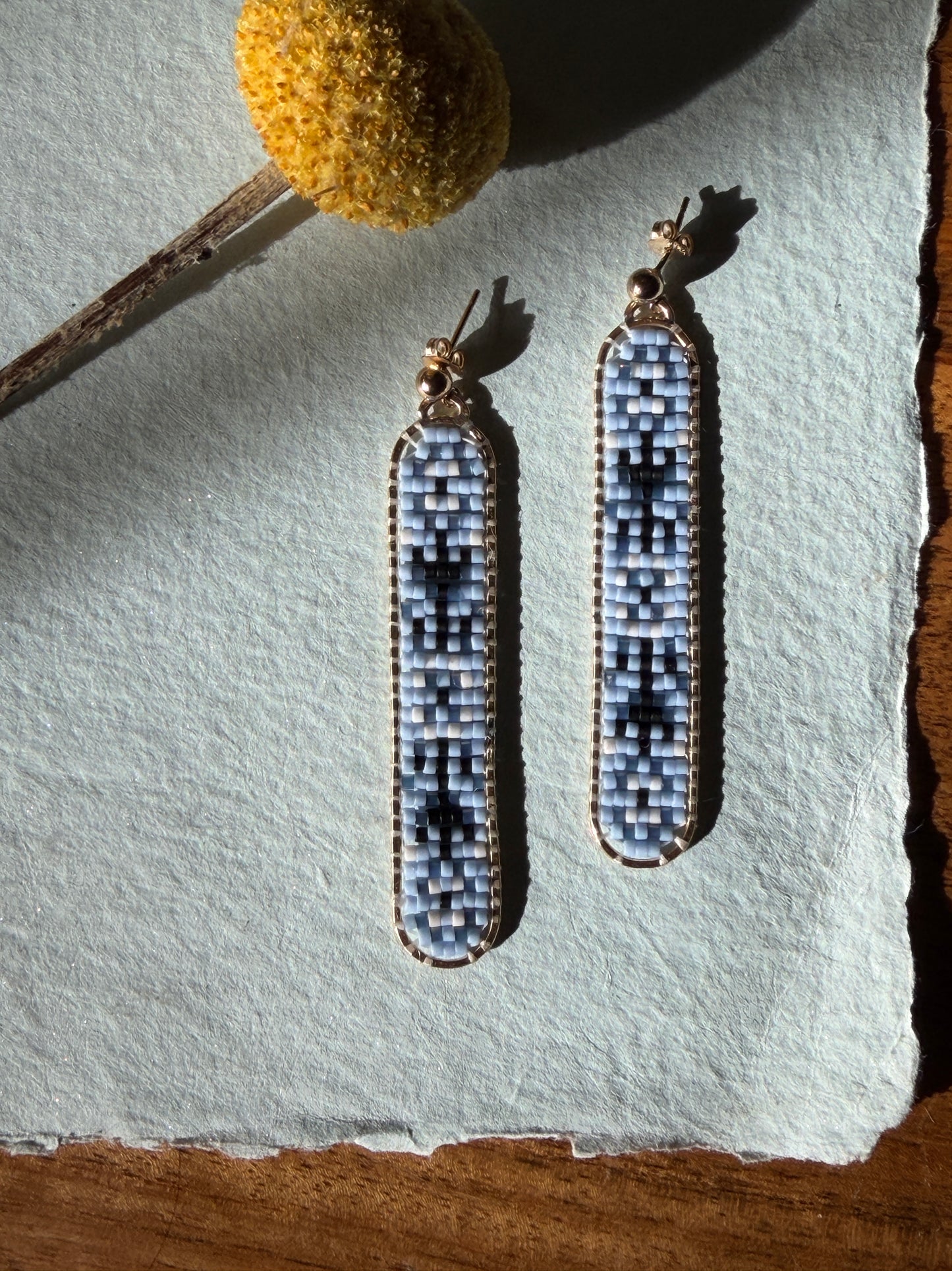 Blue Floral Ovals